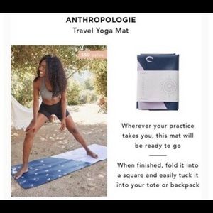 Anthropologie Travel Yoga Mat-NEW